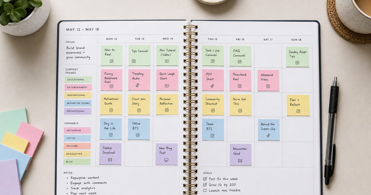 Contentplanning maken zonder chaos: een praktische aanpak voor zzp en mkb